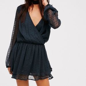 Free People Sheer Dot Print Dress